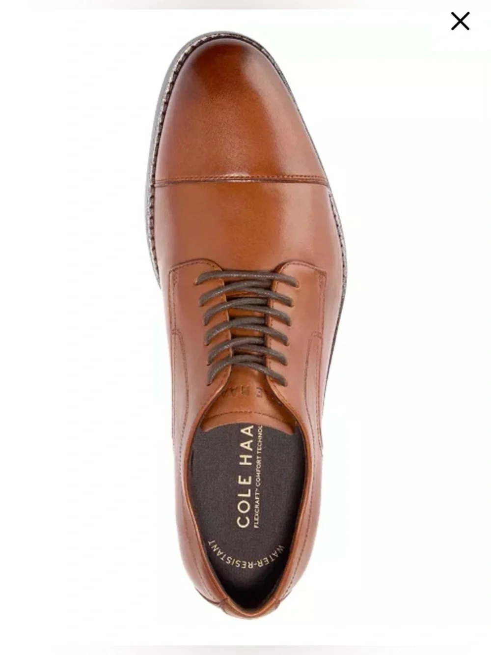 Cole haan Mens Harmon grand cap Oxford in British tan • 8.5